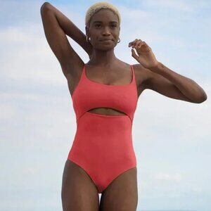 Left on Friday Peak Suit- Size L, Color Coral Pink (Camp), New w/ tags